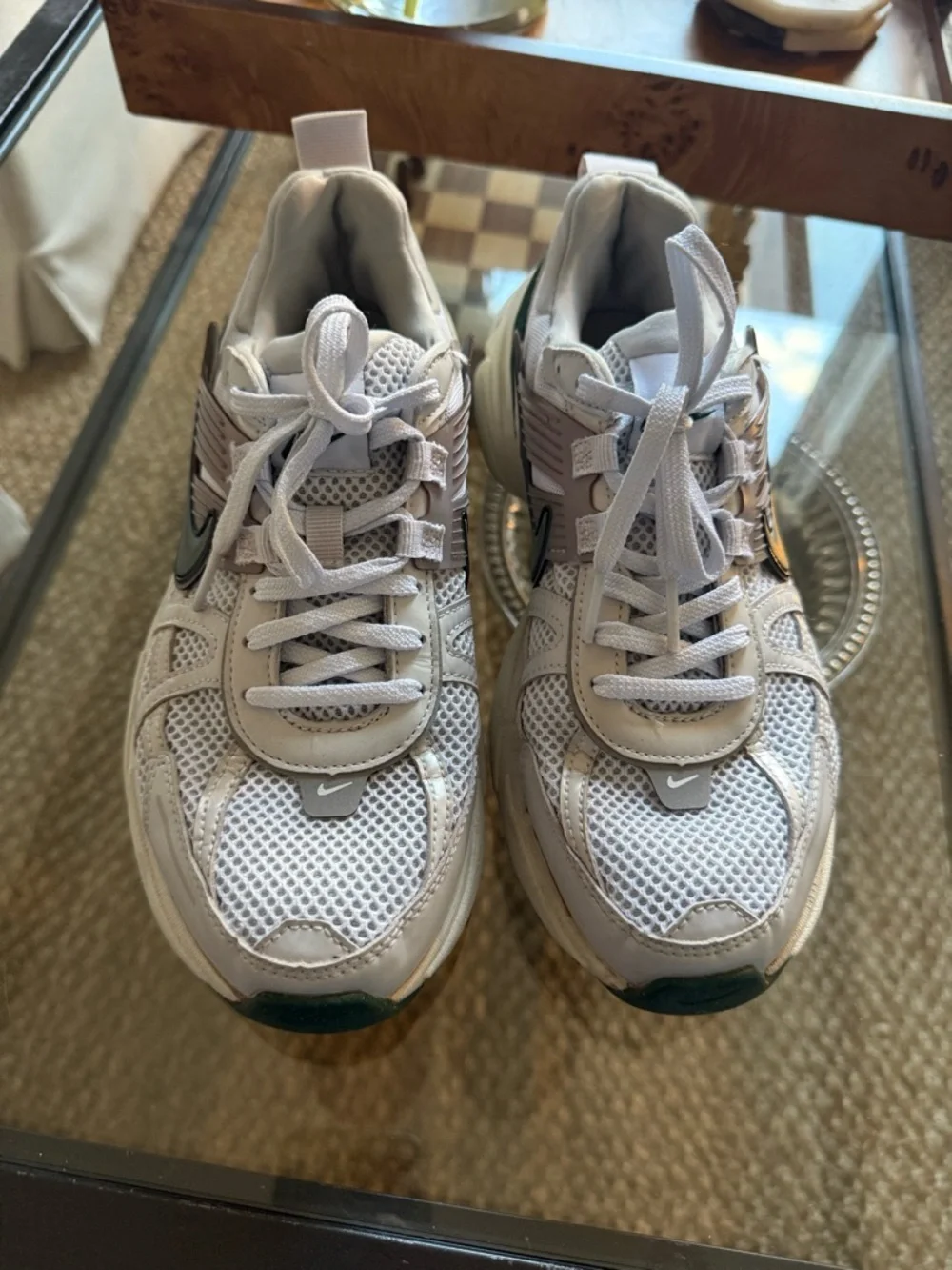 Nike V2K Run Women's Sneakers - Size 8.5 - White/Photon Dust
